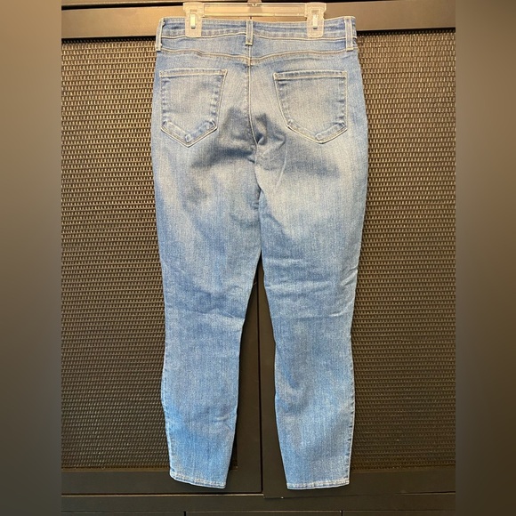 L’AGENCE Jeans Margot High Rise Skinny Syracuse Distressed Whiskered Size 4 (27) - Picture 3 of 8